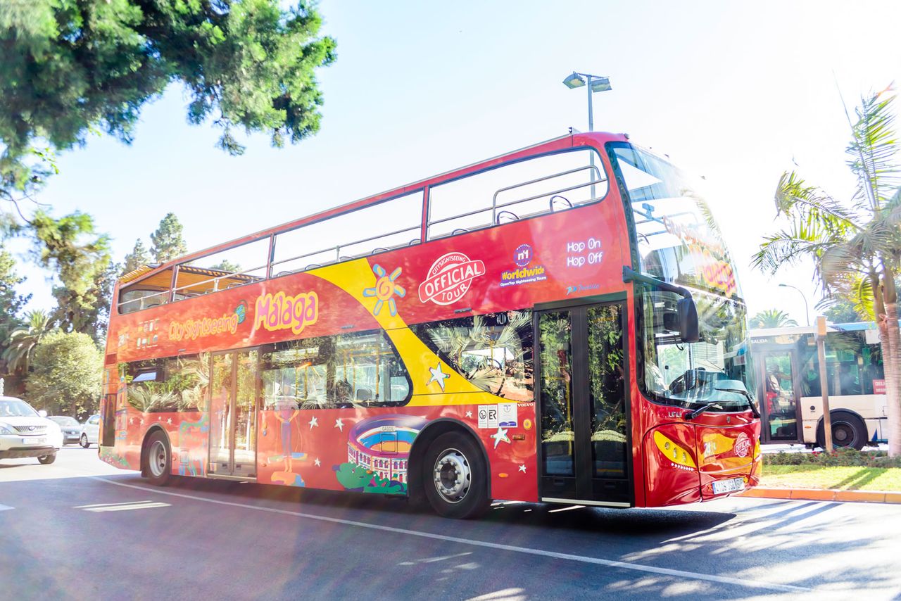 Tour around Malaga in a Panoramic Bus